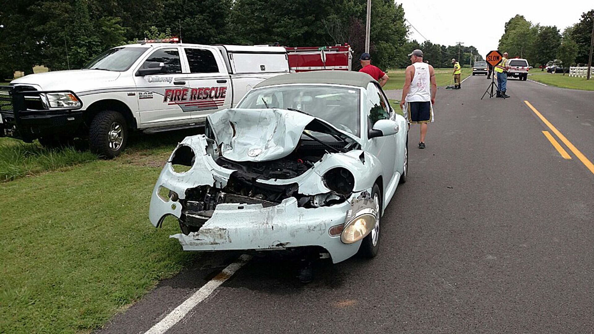 Wreck injures 2 near Kirksey